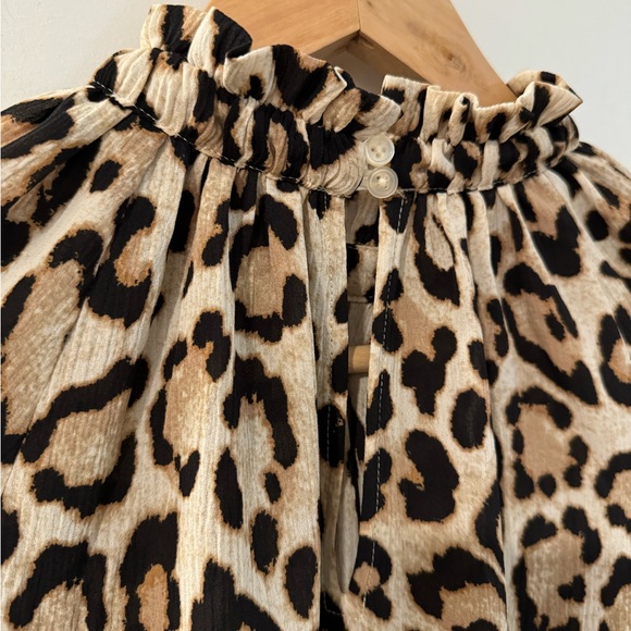 NWOT LOFT Leopard Print Blouse Small Petite - Picture 6 of 7